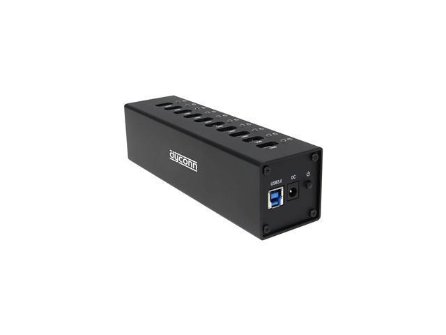 Dyconn PowerHub Super Speed 10-Port Industrial Grade USB 3.0 Hub with Power Adapter
