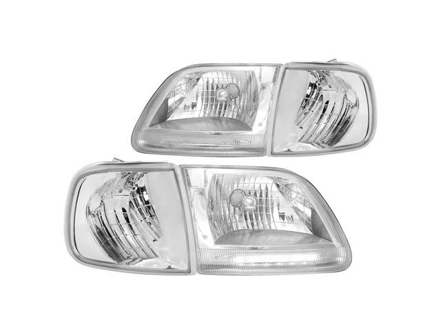 Details about   Fits Ford Expedition F-150 Headlights Left & Right Pair w/ Clear Lens & Chrome