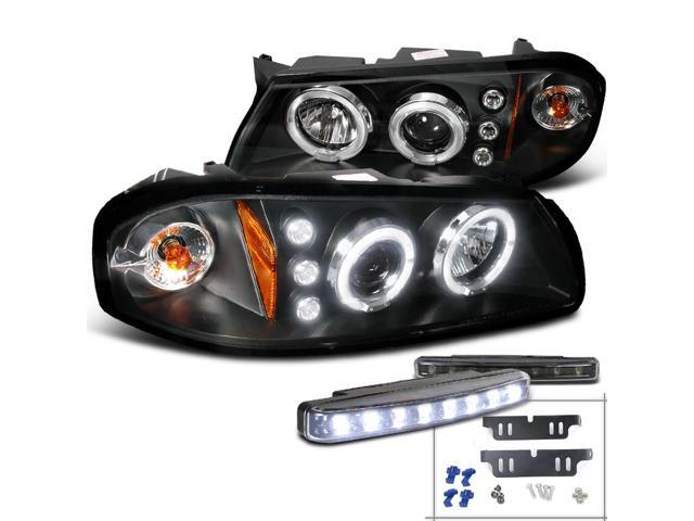 2000-2005 Chevy Impala Replacement Smoke LED Headlights Amber Signal Lamps