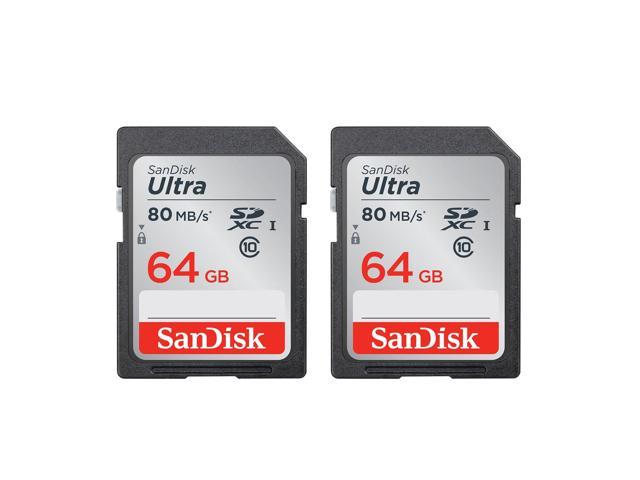 Photo 1 of SanDisk Ultra 64GB SDHC UHS-I Class 10 Memory Card (2 pack)