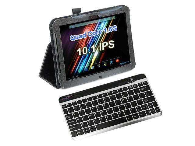 vitalASC ST1011 All-in-One 10.1" Android Tablet PC + Leather Case/Stand + Bluetooth Keyboard