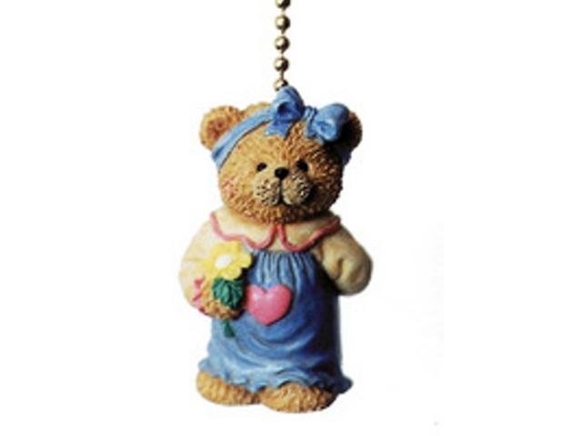 Baby Girl Teddy Bear Nursery Ceiling Fan Pull