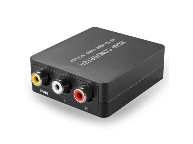 mini rca cvs composite video av to hdmi converter box adapter 720p 1080p upscaler for tv    pc