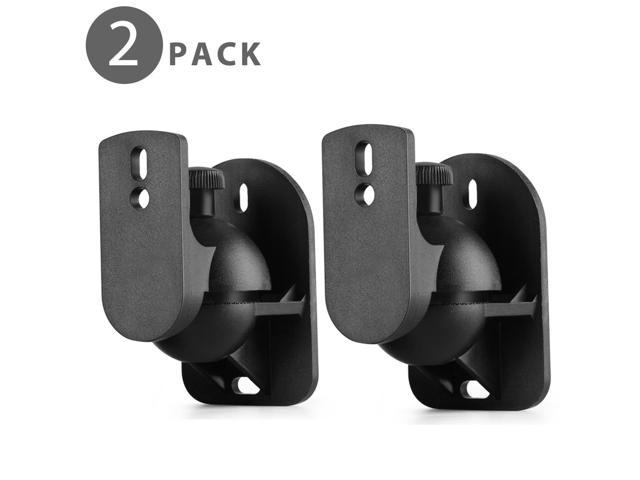 Universal Satellite Speaker Wall Mount Bracket Ceiling Mount Clamp With Adjustable Swivel And Tilt Angle Rotation For Surround Sound System Satellite