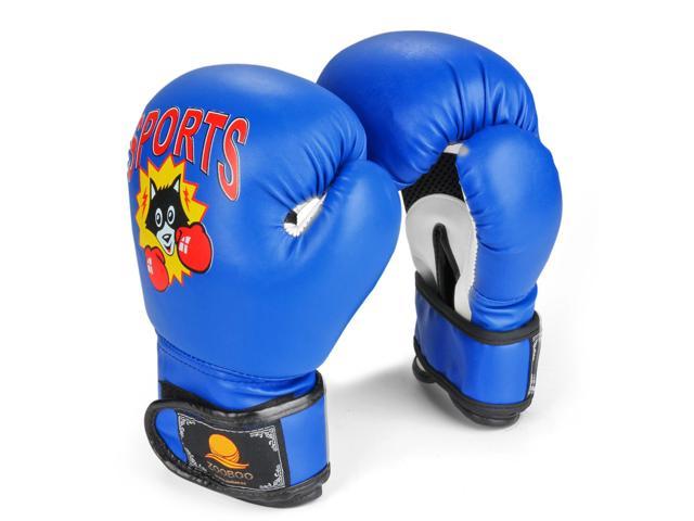 Boys Girl PU Leather Boxing Gloves Kids Youth Kickboxing Pouching Glove Mitt 