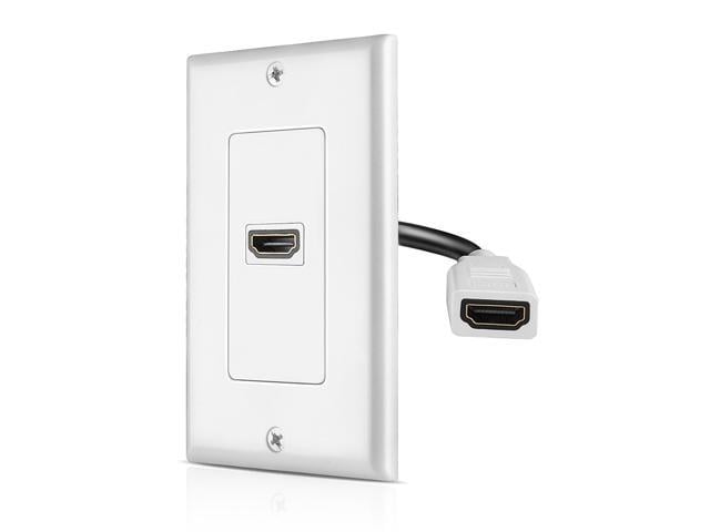 Hdmi Wall Plate Dual 1 Port Hdmi Socket Plug Jack Outlet