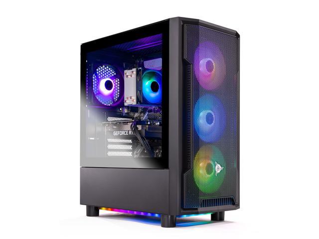 Skytech Shadow Gaming PC Desktop  AMD Ryzen 5 3600 3.6 GHz, NVIDIA RTX 3060, 1TB NVME SSD, 16GB DDR4 RAM 3200, 600W GOLD PSU, 11AC Wi-Fi, Windows 11 Home 64-bit