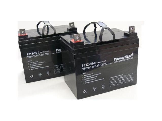 12V 35AH SLA Battery - T6 Terminals for Pride LX / Legend / Legend XL - 2PK  - Newegg.com