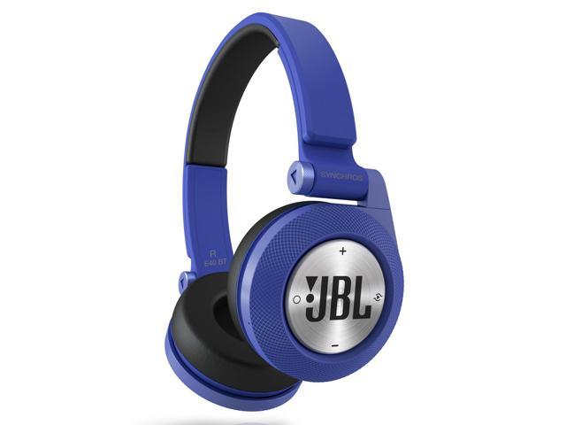 Jbl Synchros E40bt On Ear Bluetooth Wireless Stereo Headphones Blue Newegg Com