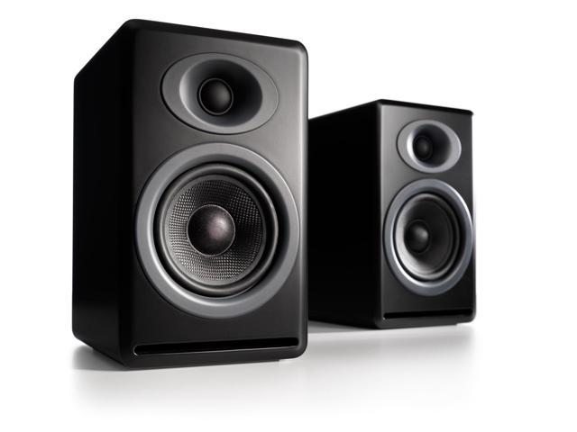 Audioengine P4 Premium Passive Bookshelf Speakers Black With Ds2