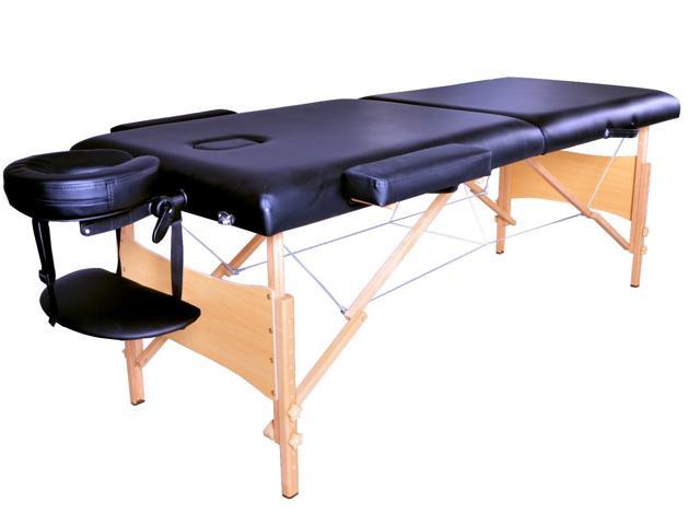 84" Black Portable Massage Table w/ Free Carry Case