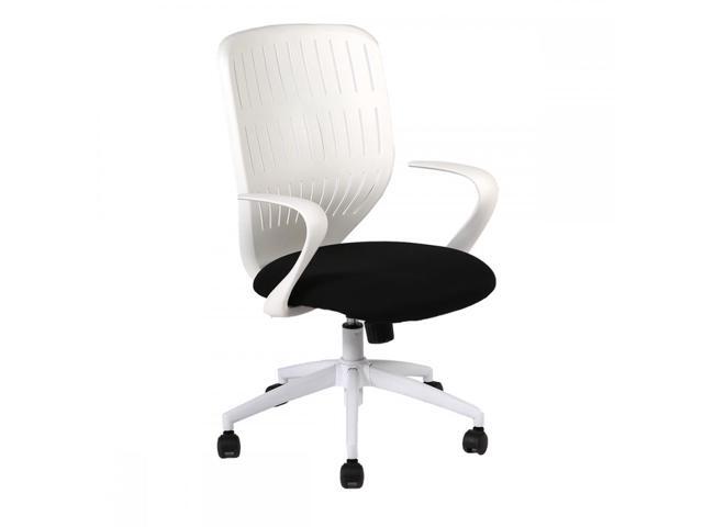 Black Ergonomic Mesh Computer Office Desk Task Midback Chair Metal Base H100 Newegg Com