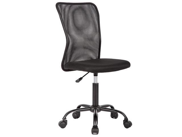 Black Mesh Office Chair Computer Middle Back Task Swivel Seat Ergonomic Chair 