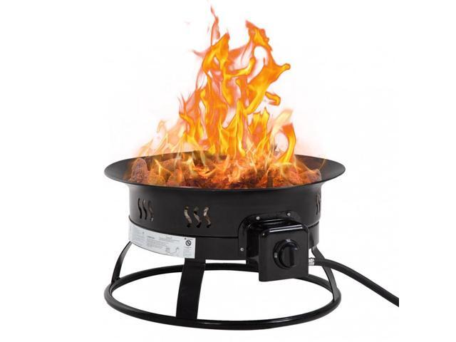 Outdoor Propane Gas Fire Pit Portable Patio Fire Bowl 19inch