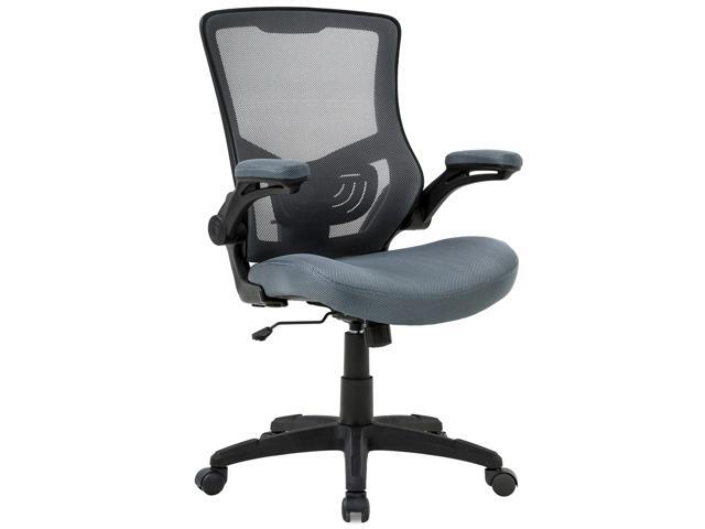 Office Chair Desk Computer With Lumbar Support Flip Up Arms Modern Task Adjule Swivel Rolling Executive Mesh Ergonomic For Back