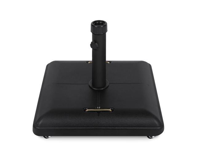 Best Choice Products 81lb Heavy Duty Square Concrete Rolling Patio Umbrella Base Stand W Locking Wheels Patio Umbrellas Bases Newegg Com