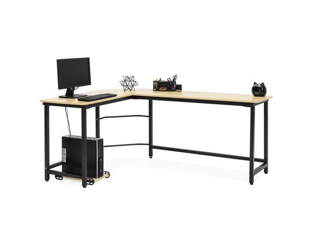 Best Choice Products Modern L Shaped Corner Desk W Cpu Stand