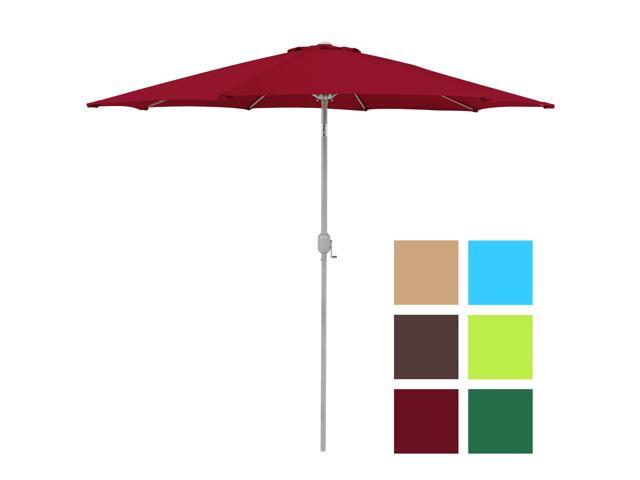 Best Choice S Patio Umbrella 9ft Aluminum Outdoor Best Choice S Patio Umbrella 9ft Aluminum Outdoor Market W Crank Tilt Adjustment