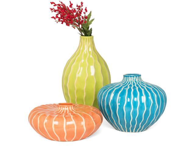 Best Choice Products Set Of 3 Decorative Ceramic Accent Vases For