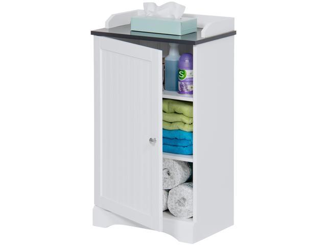 Best Choice Products Modern Contemporary Bathroom Floor Storage Organizer Cabinet W 3 Shelves Versatile Door White Newegg Com