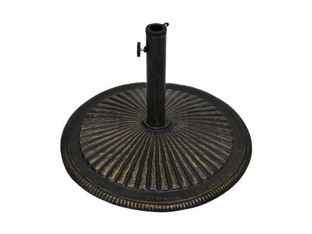 Best Choice Products 50lb Round Heavy Duty Cast Iron Rustic Patio