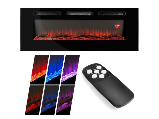 Best Choice Products 1500w 50in Electric Fireplace Heater Recessed
