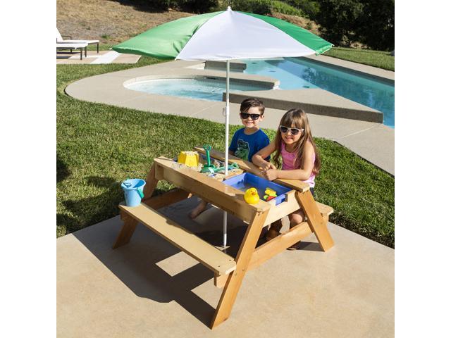 kids water table with umbrella