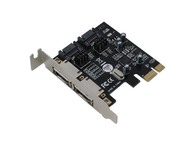 SEDNA - 2 Port PCIe SATA III 6.0 Gbps Low Profile Adapter Card with Hybrid Disk SDD accereration Software