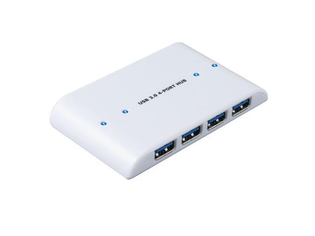 SEDNA - USB 3.0 4 Port Hub, Low Cost Portable Slim Design, White ( SE-USB3-HUB-314-WH)