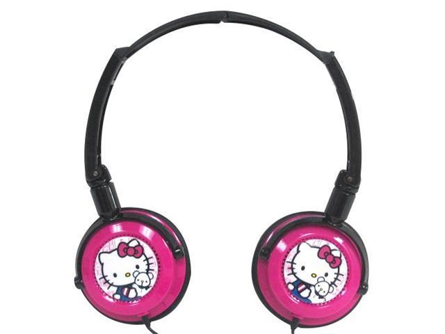 Sakar Hello Kitty Pink Hello Kitty DJ Style Headphones N/A Headphones and Accessories