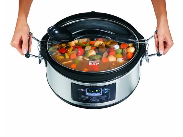 Hamilton Beach 6 Quart Oval Set N' Forget Crock Pot 33862