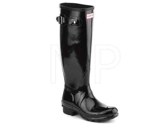 hunter women's original tall black rain boots