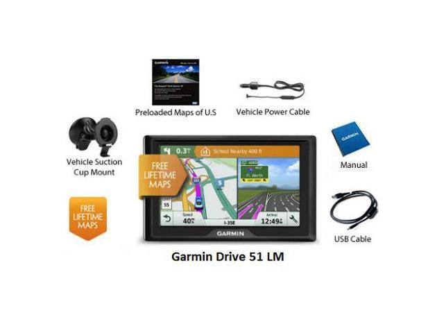 mere og mere grund blik Refurbished: Garmin Drive 51LM 5 Inch GPS Navigator with Free Lifetime Map  Updates GPS Navigation - Newegg.com