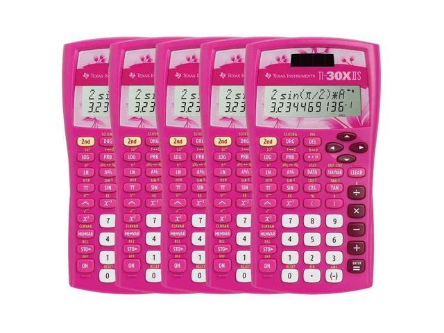 Texas Instruments TI-30X IIS Solar Scientific Calculator 2-Line Display Pink