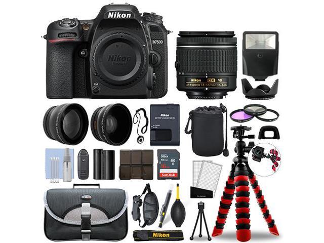 Nikon D7500 DSLR Camera with 18-55mm VR + 16GB 3 Lens Ultimate ...