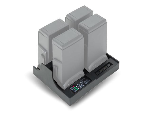 4-in-1 Rapid Battery Charger Smart with Charge Indicator LCD Display Multi Battery Intelligent Charging Hub