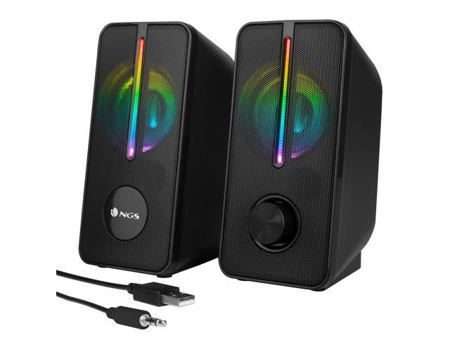 NGS GSX-150, 12W Multimedia Gaming Speakers with RGB Lights, USB Powered