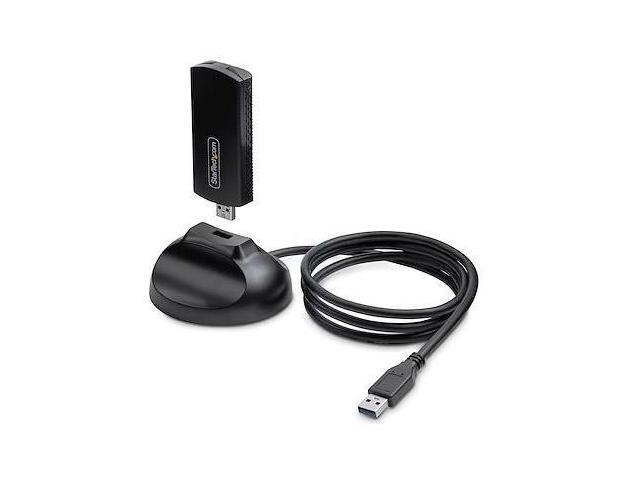 StarTech.com Wi-Fi 6E USB Adapter/Dongle, For Desktop/Laptop PC, Wireless NIC w/Foldable Antenna, WiFi Adapter Supports 802.11 b/g/n/ac/ax, 2.4/5/6 GHz Network Compatible - network adapter - USB 3.0