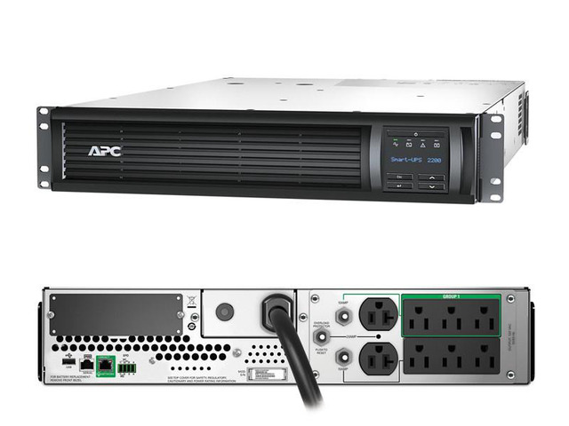 APC Smart-UPS Line Interactive - 2200VA, - Rackmount 2U - 120V - 6 NEMA ...