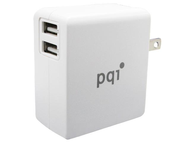 PQI i-Charger Mini 18W Phone and Tablet USB Charger (2.4A + 1.0A Output) UK 3-pin Edition Model 6PCZ-009R0003A