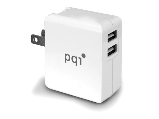 PQI i-Charger Mini 18W Phone and Tablet USB Charger 2.4A + 1.0A Output US Edition Model 6PCZ-009R0002A