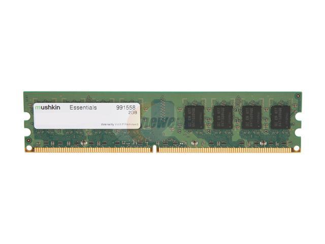 Mushkin 2GB (1x2GB) Essentials DDR2 PC2-6400 800MHz Desktop Memory