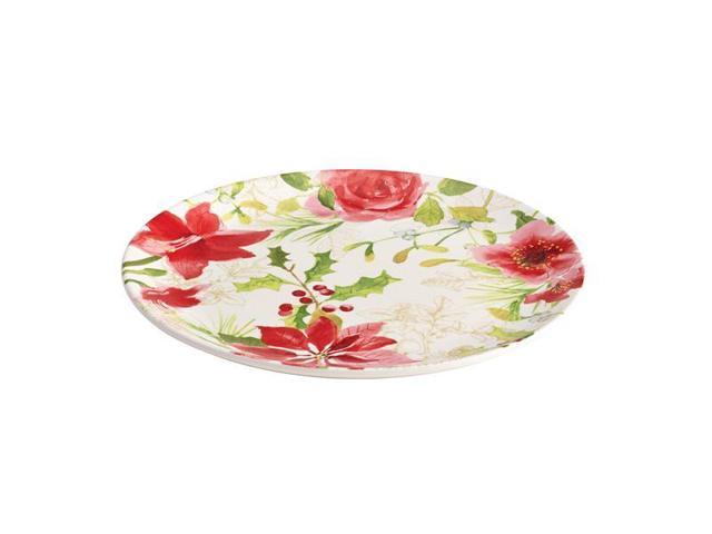 Paula Deen 12-in. Holiday Floral Round Platter