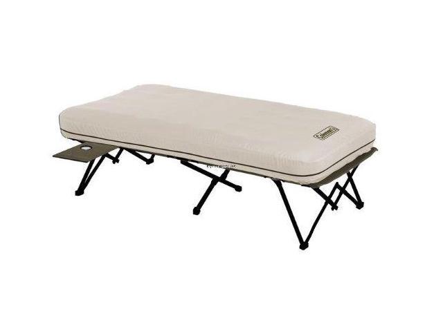 Coleman C001 Twin Airbed Cot With Side Table And 4d Battery Pump Newegg Com