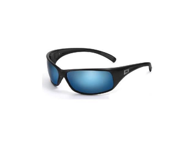 Bolle Recoil Sunglasses, Shiny Black with P Blue Lens ...