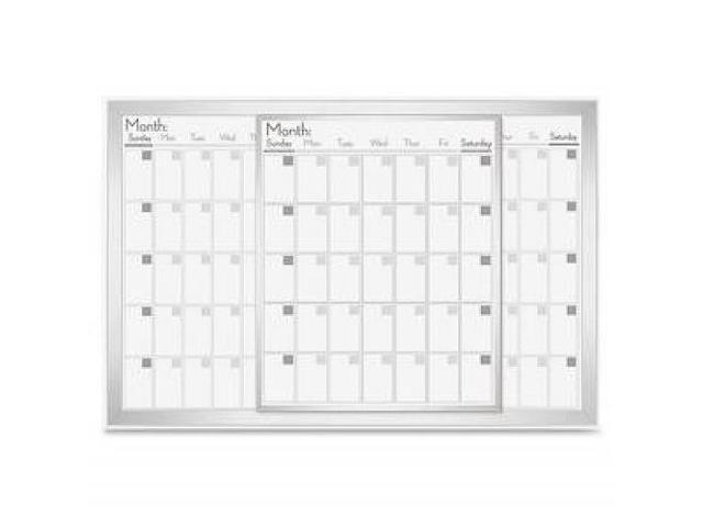 Photo 1 of Lorell Dry-Erase Magnetic Calendar Baord 24"x36" Frost 52503