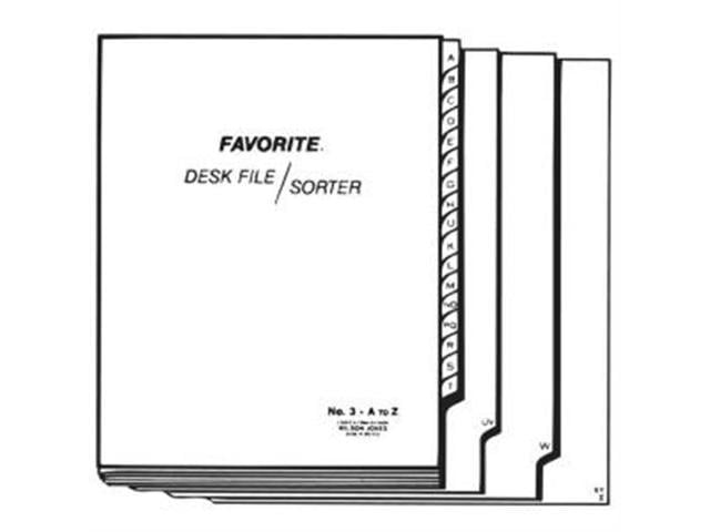 ACCO 3C Wilson Jones A-Z Favorite Desk File Sorter Printed1 Each