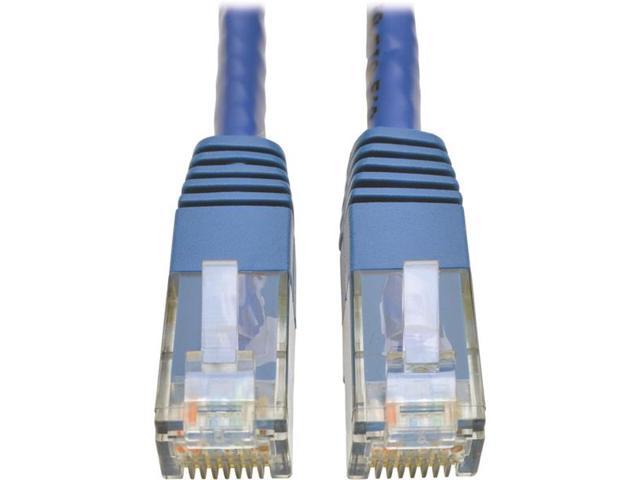 Tripp Lite Cat6 Gigabit Molded Patch Cable, 6 ft. RJ45 (M/M), 550MHz 24 AWG Blue 6' (N200-006-BL)