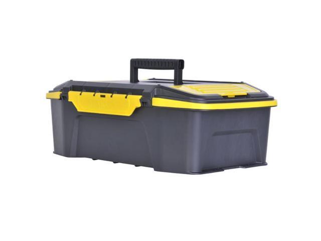 6.6/"H x STANLEY STST19950 19/"W Plastic Yellow//Black Portable Tool Box Matte