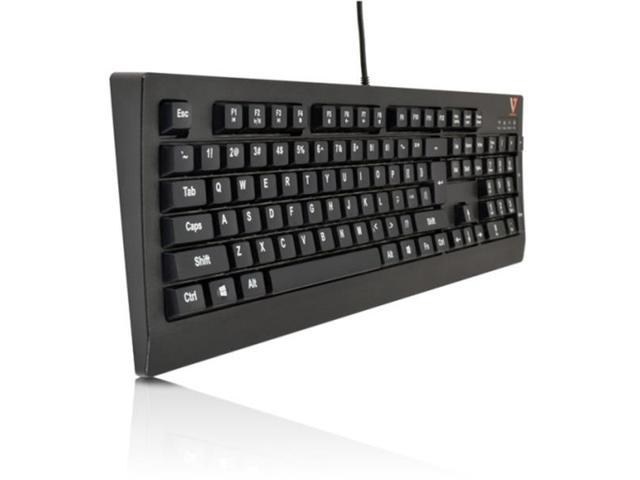V7 GK110-US-4N Black 104 Normal Keys USB Wired Gaming Gaming Keyboard